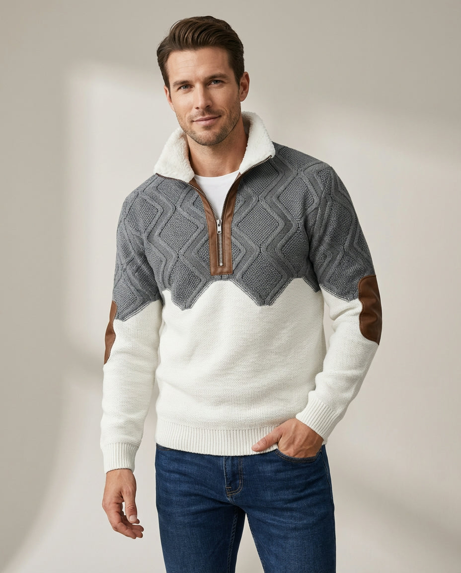 Cristian™ | Suéter de forro polar con cremallera y cuello alto