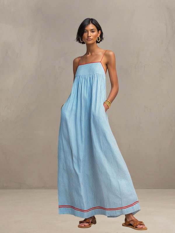CARMEN | VESTIDO MAXI DE VERANO FLUIDO