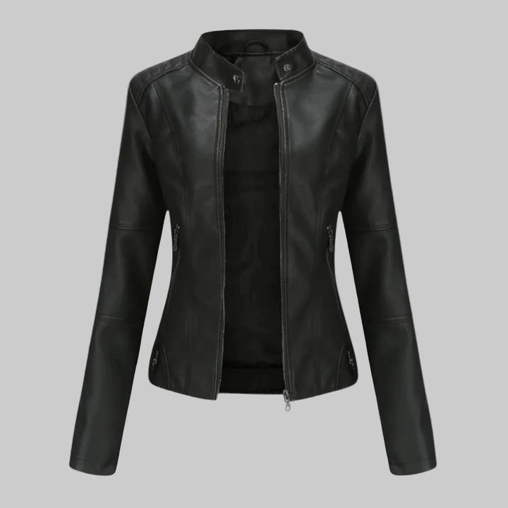 Romina | Chaqueta de Cuero Casual