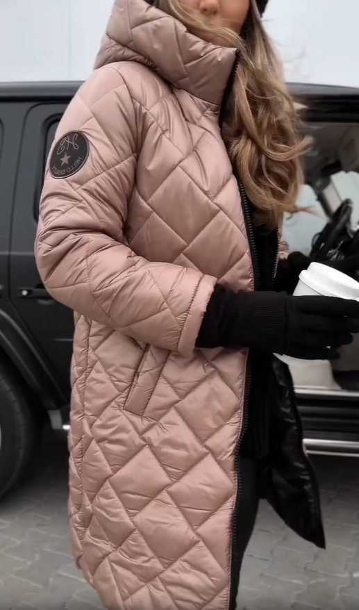 Martina | Elegante chaqueta de plumón acolchada con capucha