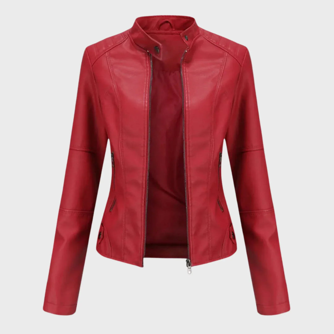 Romina | Chaqueta de Cuero Casual