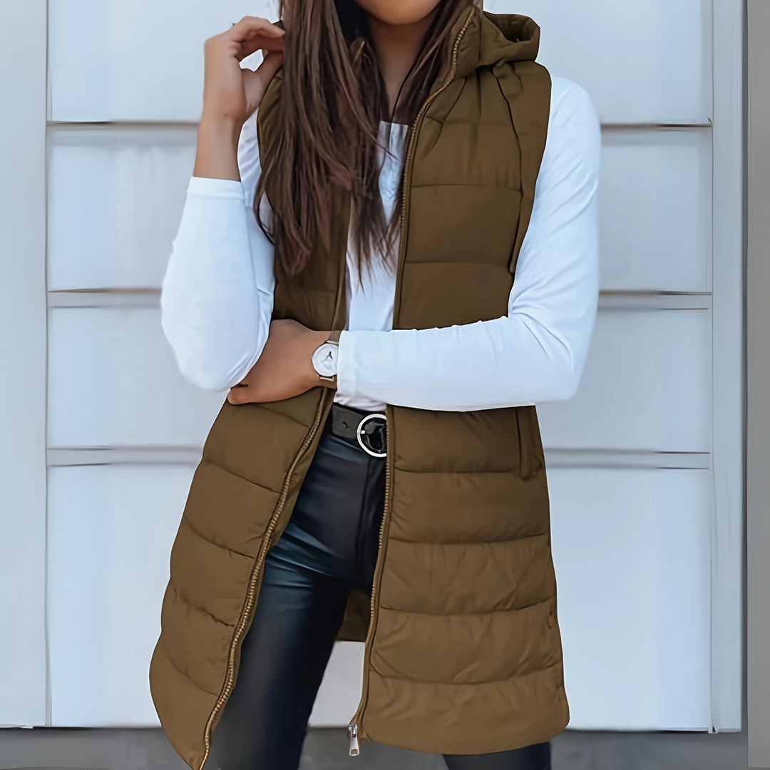 Isabella | Chaleco Puffer Sin Mangas Ligero