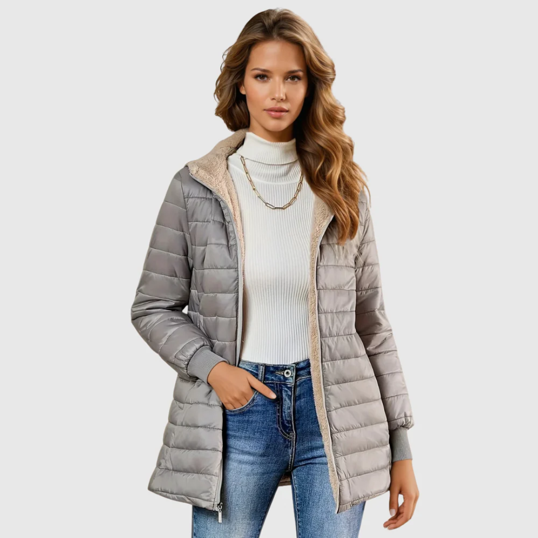 Paloma | Abrigo de Invierno con Forro de Sherpa