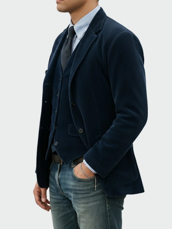 Eduardo | Conjunto de 2 piezas: Blazer y Chaleco de Pana