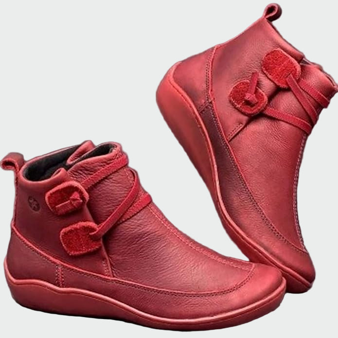 Zoe | Botines Ortopédicos De Cuero Premium Con Soporte