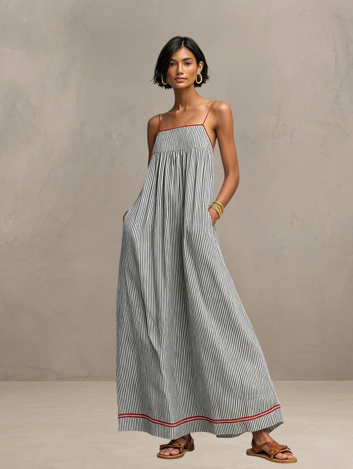 CARMEN | VESTIDO MAXI DE VERANO FLUIDO