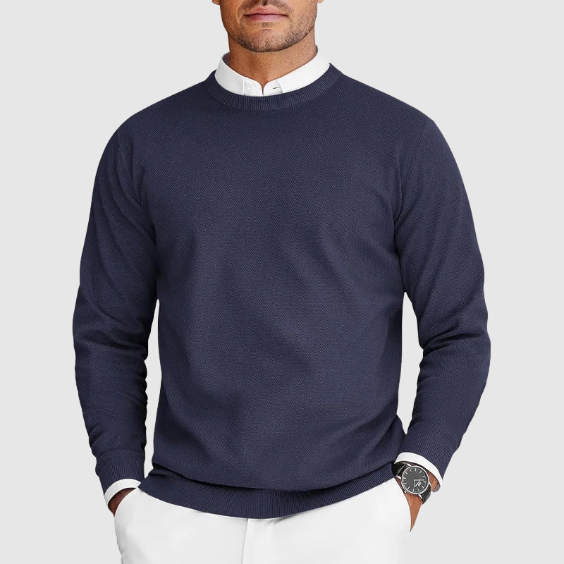 Casper | Suéter de Cuello Redondo para Hombre Blanco
