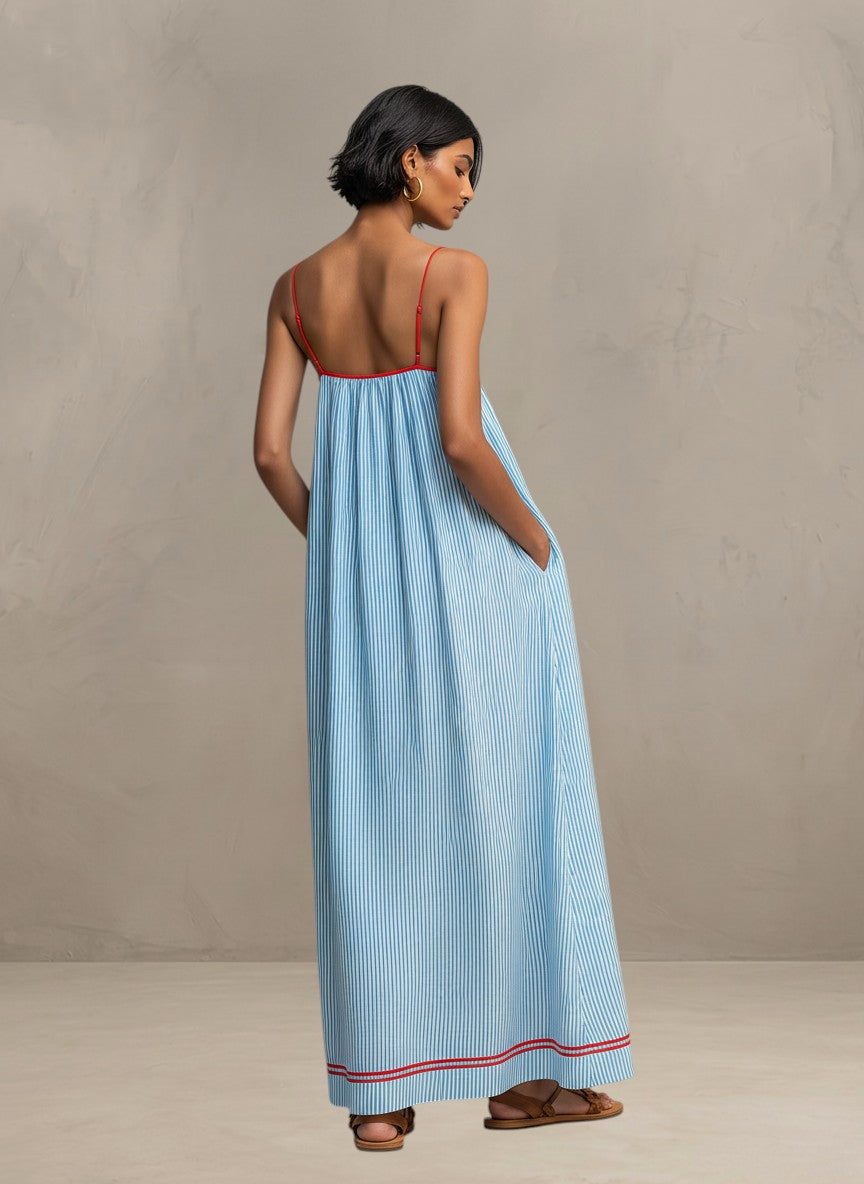 CARMEN | VESTIDO MAXI DE VERANO FLUIDO