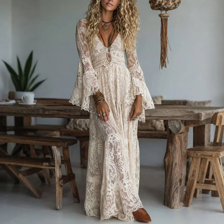 Aitana - Vestido Maxi Sirena Vintage