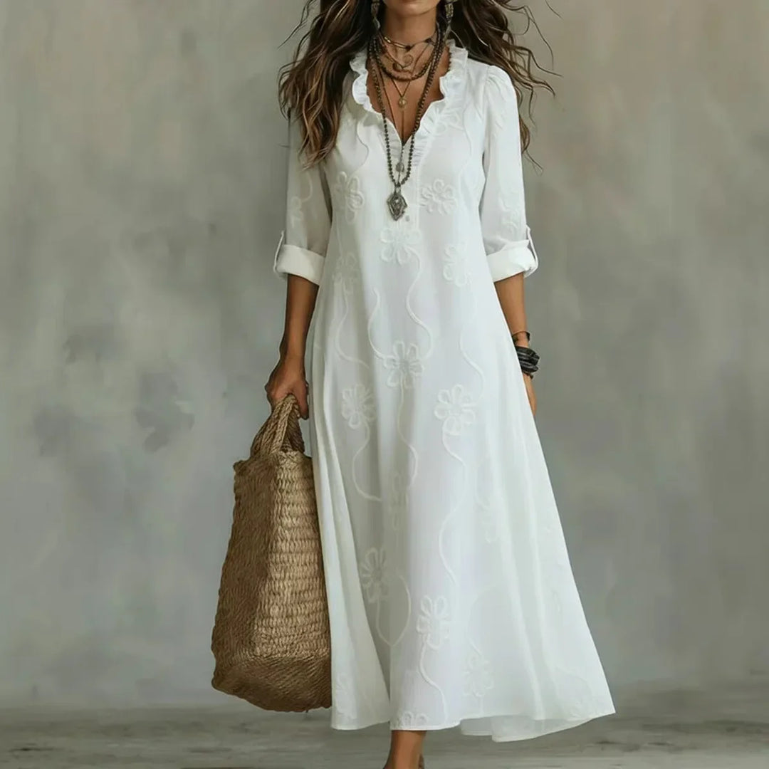 Carmen - Vestido Maxi Floral para Días de Verano