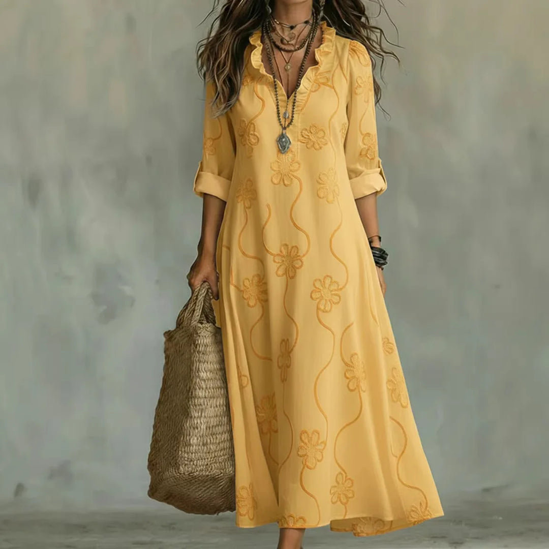 Carmen - Vestido Maxi Floral para Días de Verano