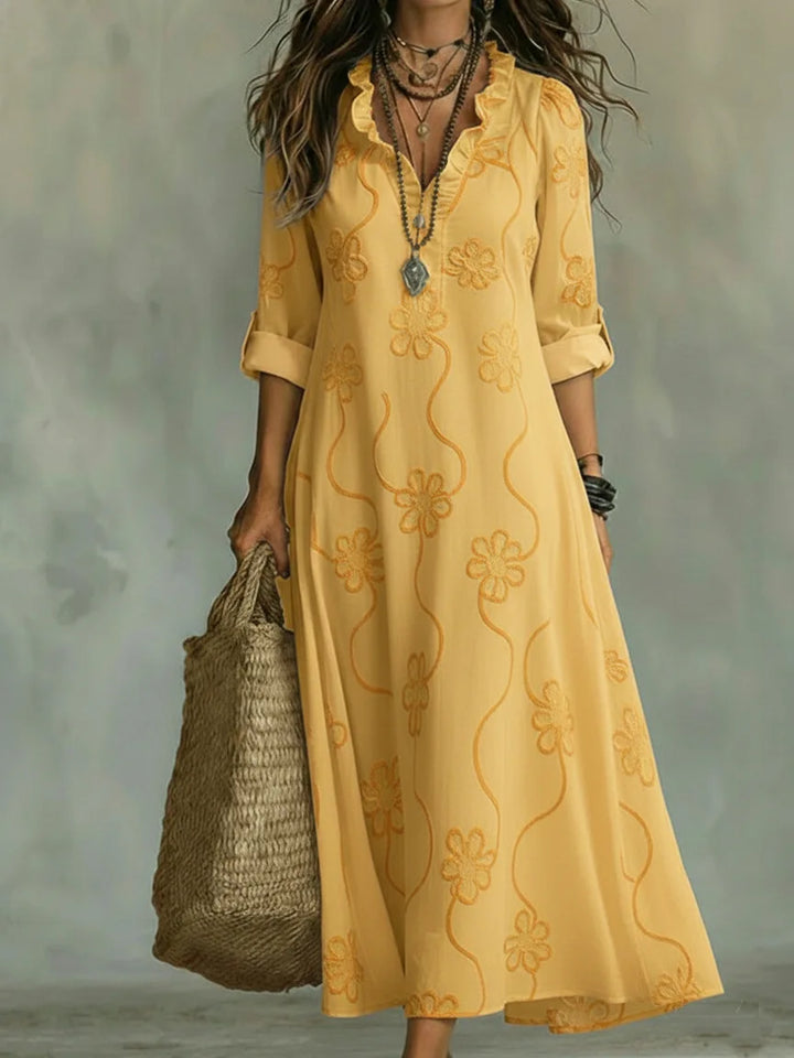 Carmen - Vestido Maxi Floral para Días de Verano