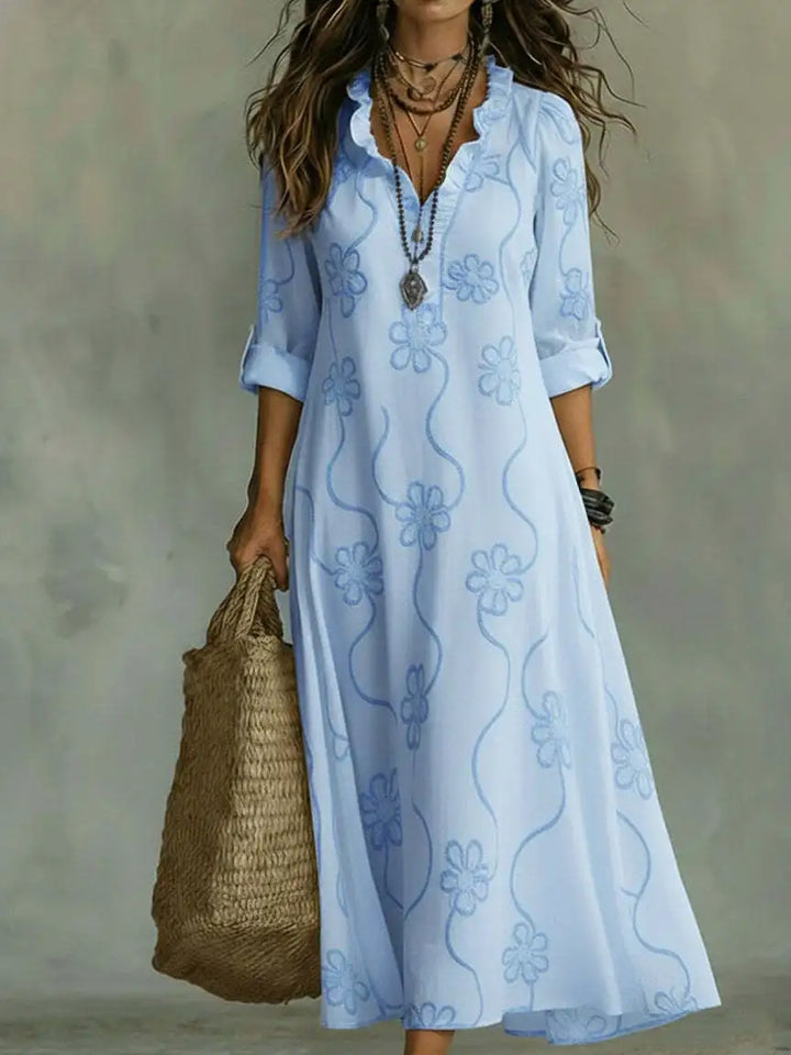 Carmen - Vestido Maxi Floral para Días de Verano