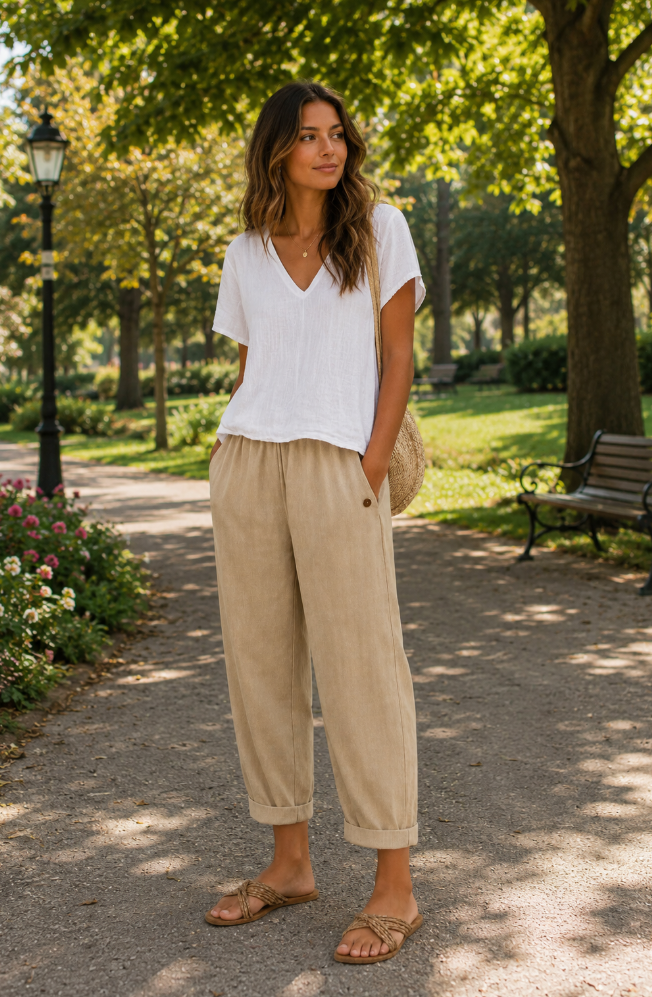 Victoria | Pantalones de lino ligeros