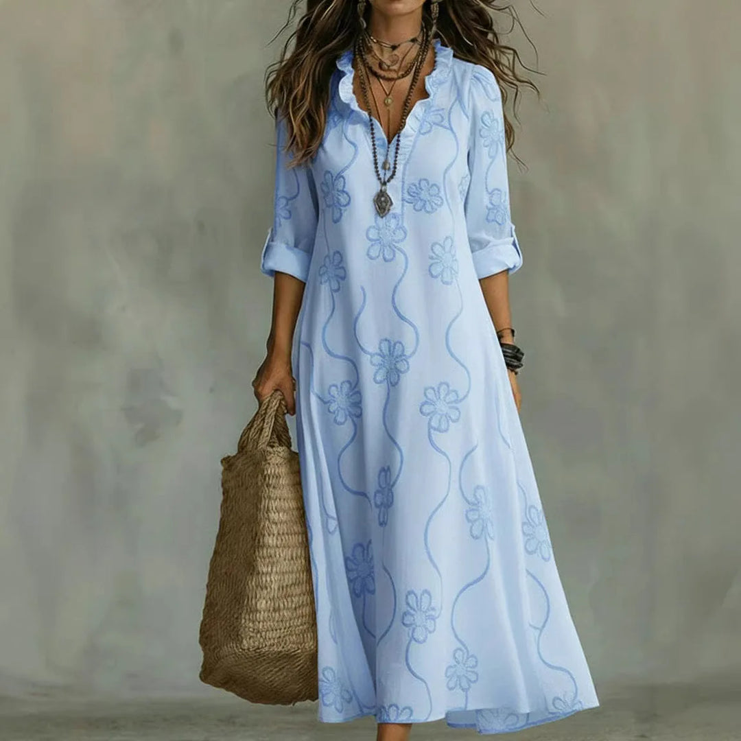 Carmen - Vestido Maxi Floral para Días de Verano
