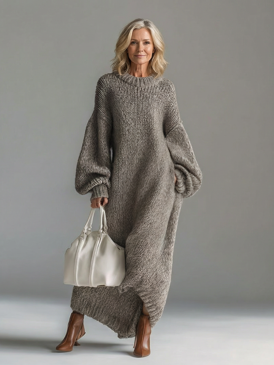 Emilia | Vestido Maxi de Punto Suave