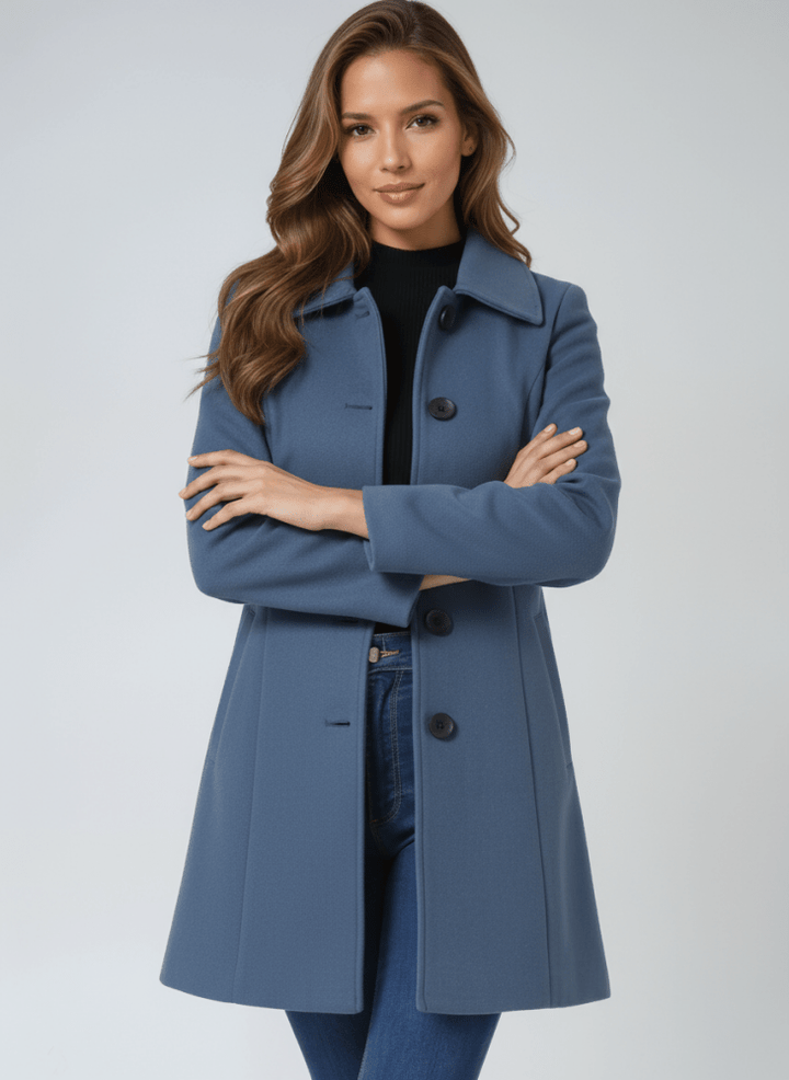 Helena | Abrigo de invierno para mujeres con un botón
