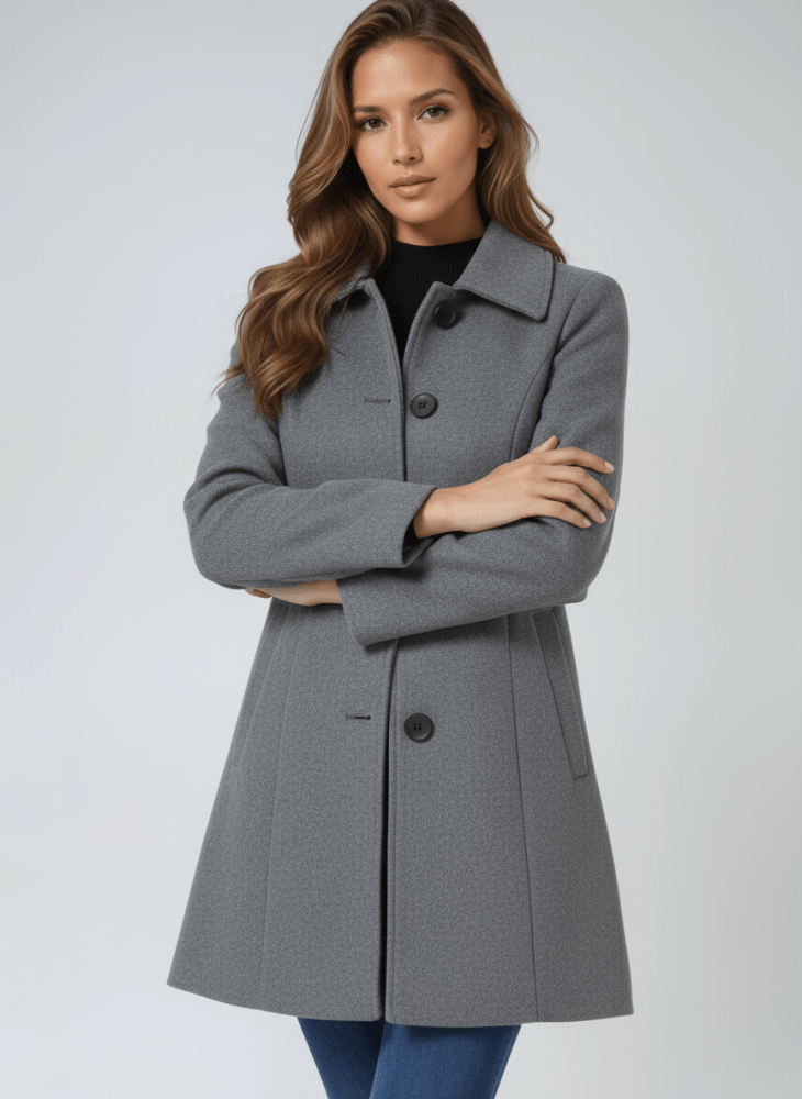 Helena | Abrigo de invierno para mujeres con un botón