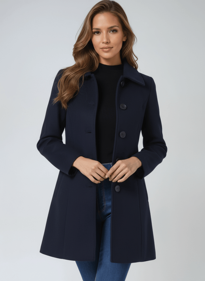 Helena | Abrigo de invierno para mujeres con un botón