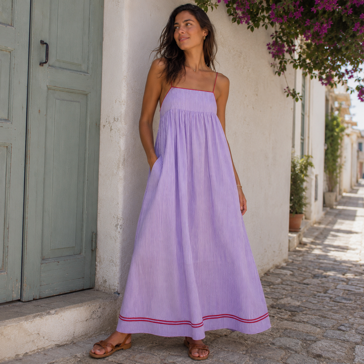 CARMEN | VESTIDO MAXI DE VERANO FLUIDO