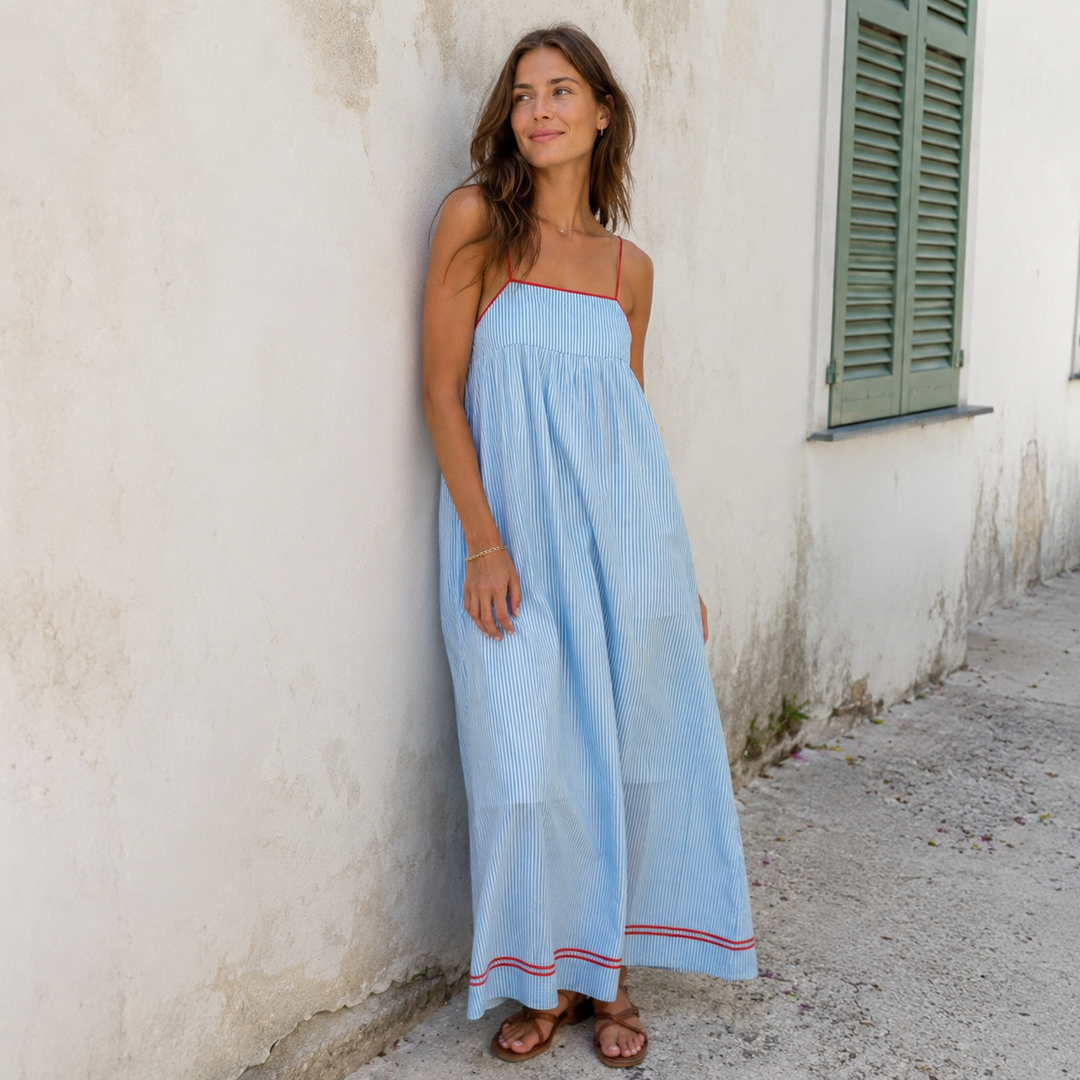 CARMEN | VESTIDO MAXI DE VERANO FLUIDO