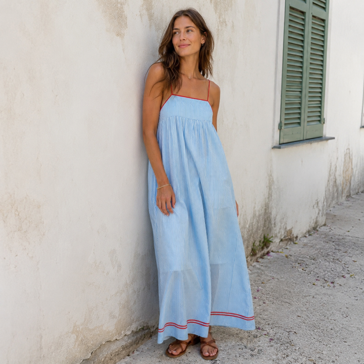 CARMEN | VESTIDO MAXI DE VERANO FLUIDO