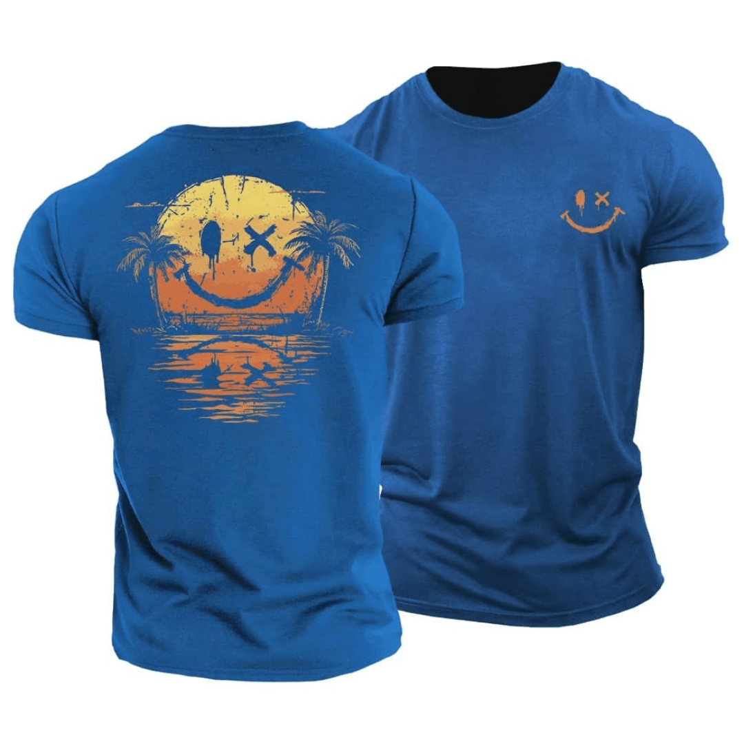 Sergio | Camiseta de verano con carita sonriente del mar